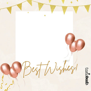 Best Wishes Photo Label - Tastebuds