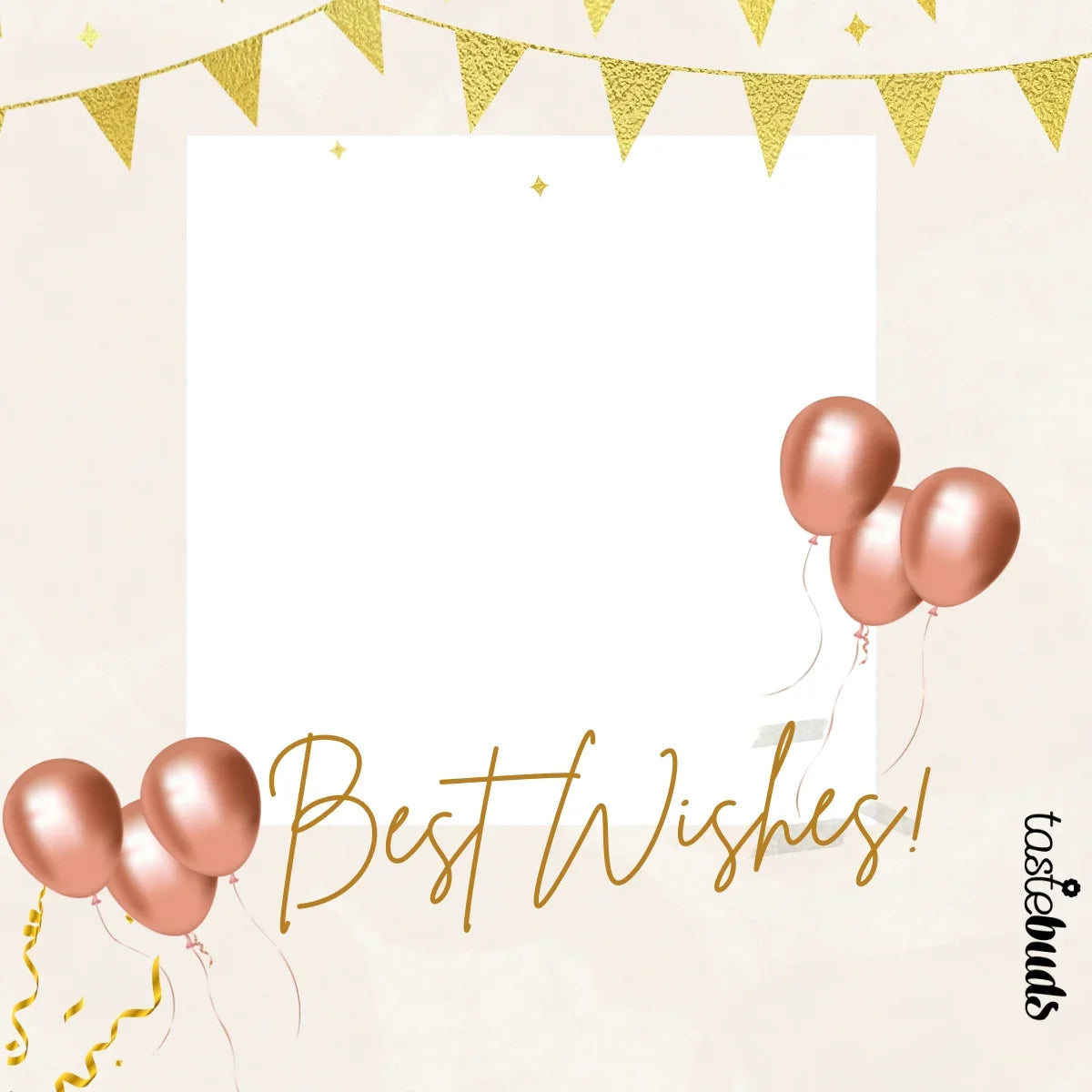 Best Wishes Photo Label - Tastebuds