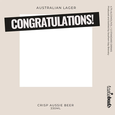 Congratulations Beer Label