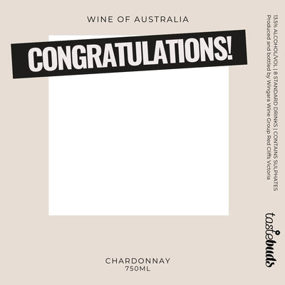 Congratulations Chardonnay Wine Label