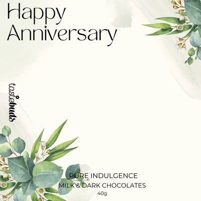Happy Anniversary Chocolate Label