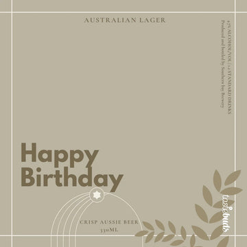 Happy Birthday Beer Label - Tastebuds
