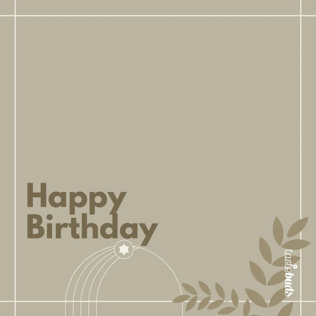 Happy Birthday Photo Label - Tastebuds