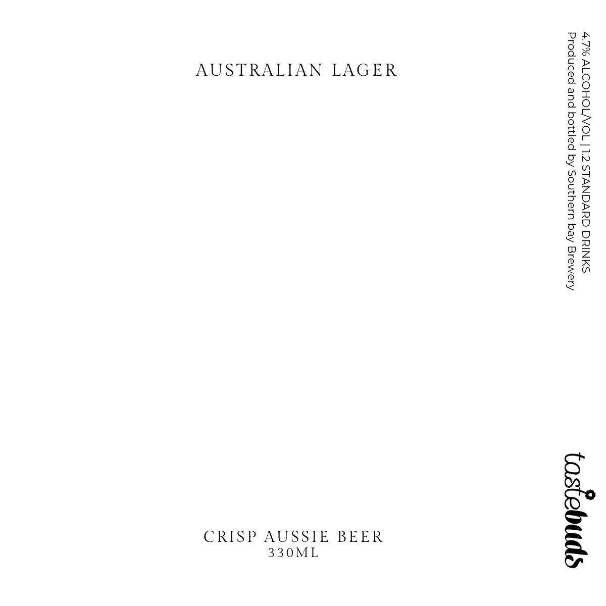 Thank You Beer Label - Tastebuds