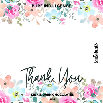 Thank You Chocolate Label - Tastebuds