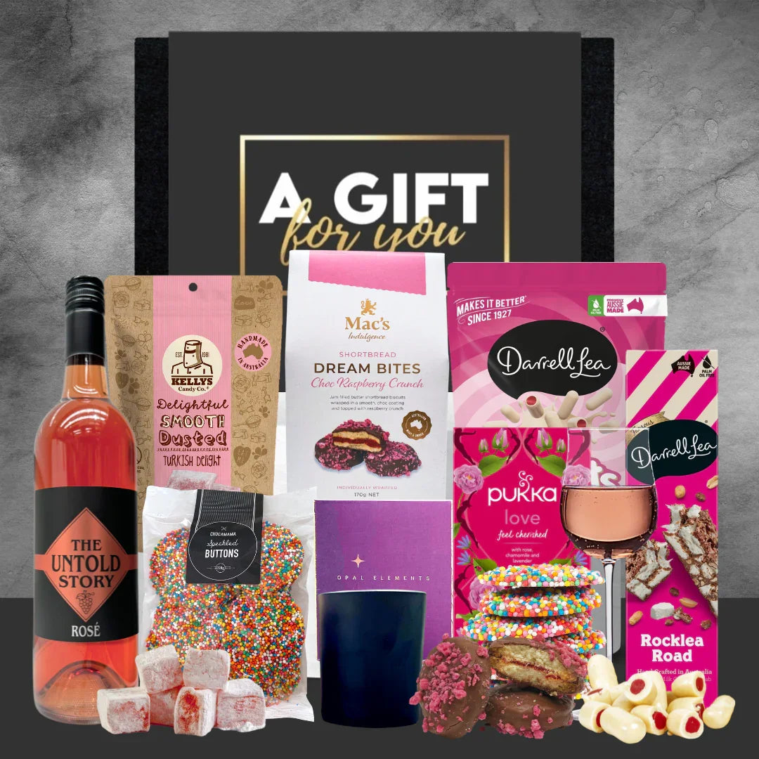 Food & Rose Wine hamper - Tastebuds