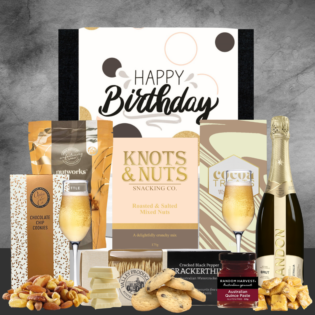 birthday gift hamper with Chandon Brut 