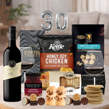 Happy 30th Chocolate, Crackers & Red Birthday's