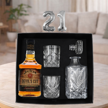 Happy 21st Devil's Love Decanter Hamper