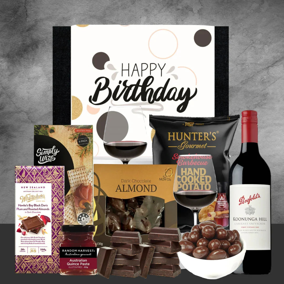 Red wine Birthday Gift Hamper - Tastebuds