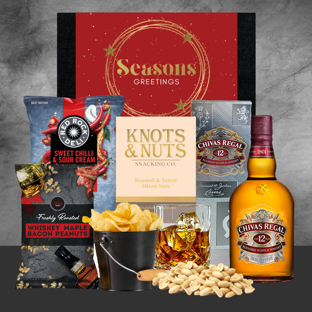 Whiskey & Snack Christmas Hamper