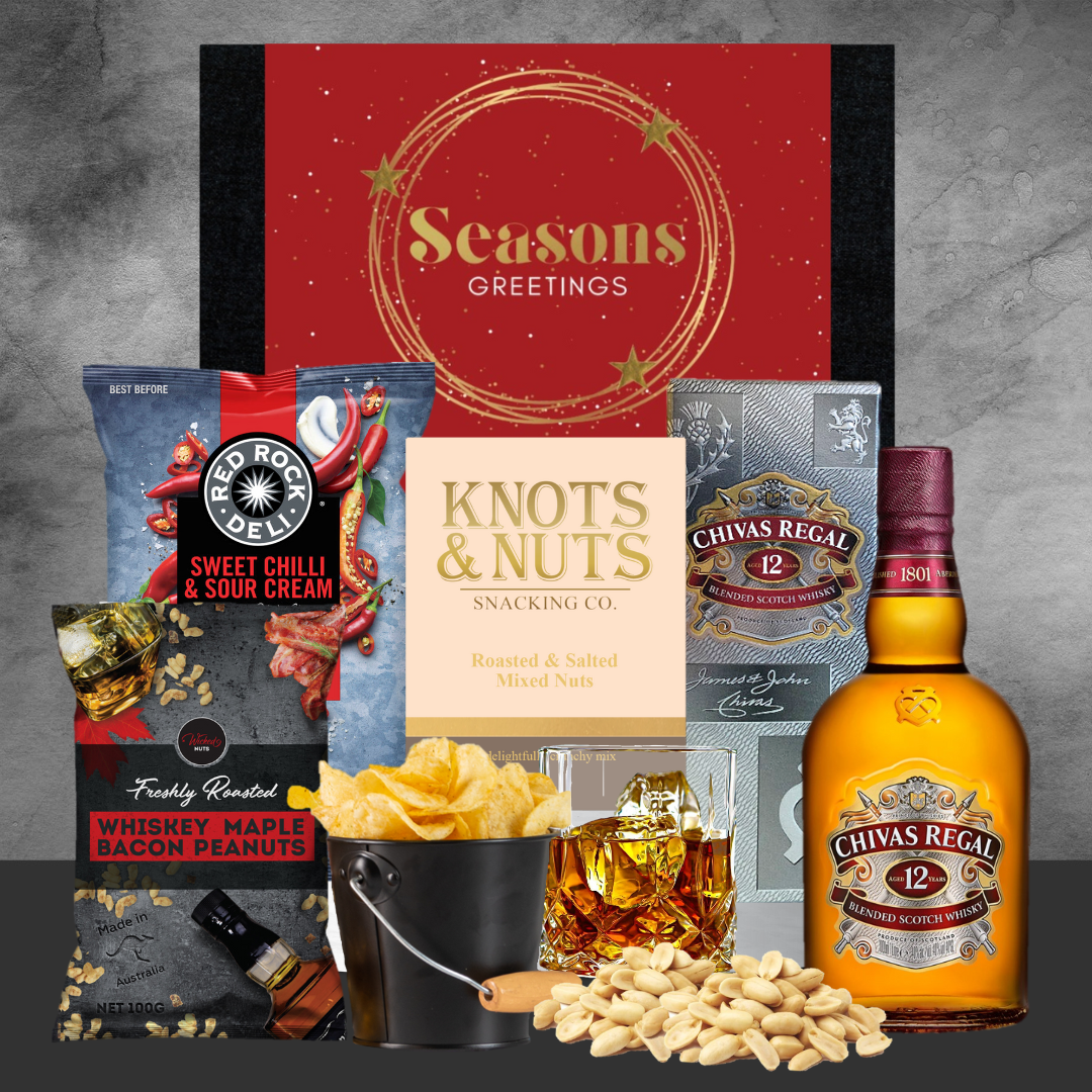 Whiskey & Snack Christmas Hamper