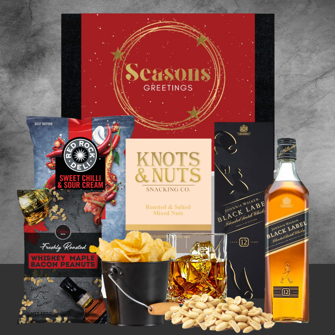 Whiskey & Snack Christmas Hamper