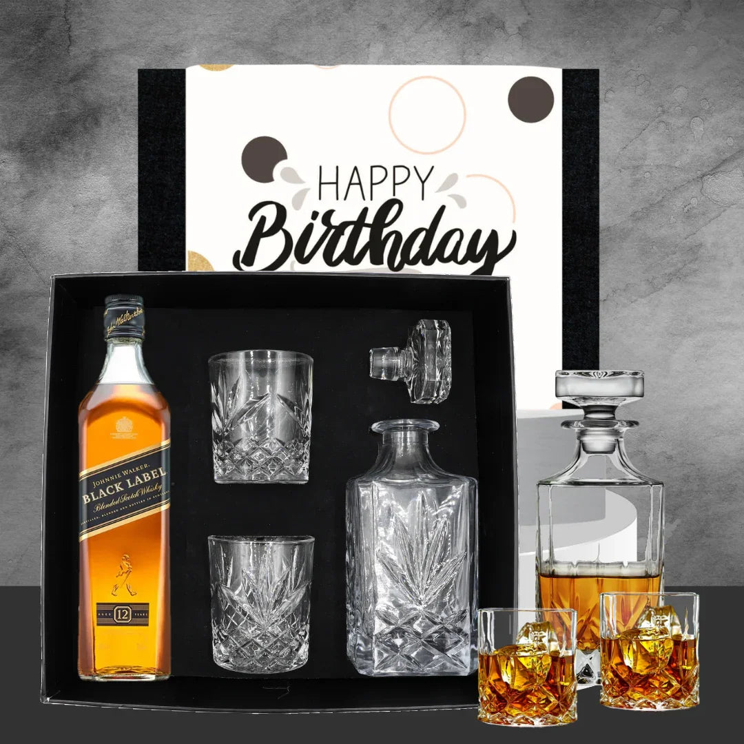Whiskey Decanter Gift Birthday Hamper - Tastebuds