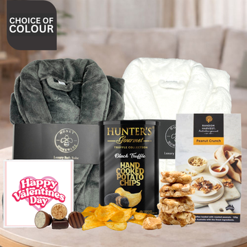 Relax With Robe & Snacks Valentines Hamper