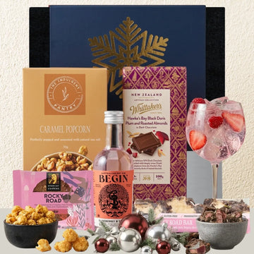 Christmas Pink Gin Treat Hamper