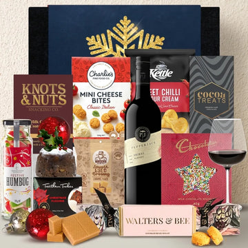 Christmas Red Wine & Pudding Hamper