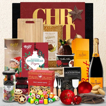 Christmas Hamper With Veuve Champagne