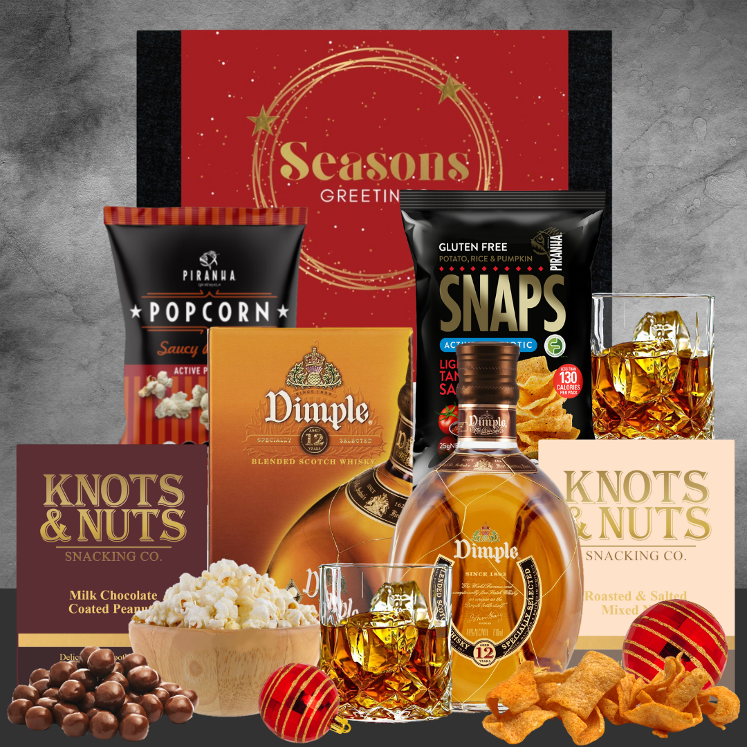 Christmas Gift Hamper with dimple whisky