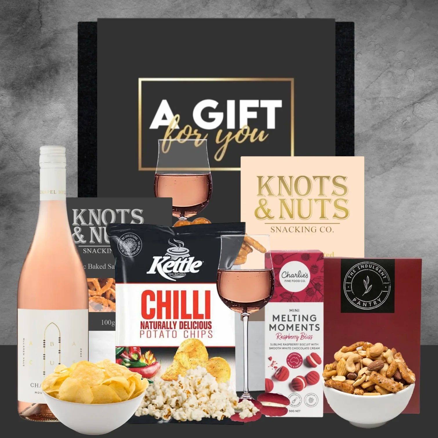 Rose & Savoury Snack Hamper - Tastebuds