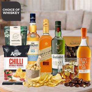 Premium whiskey Gift Basket for Men