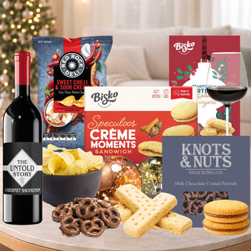 Red Wine Christmas Hamper For Her