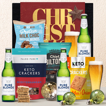 Christmas Beer Hamper With Pure Blonde