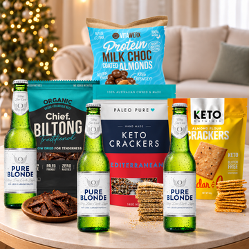 Christmas Beer Hamper With Pure Blonde
