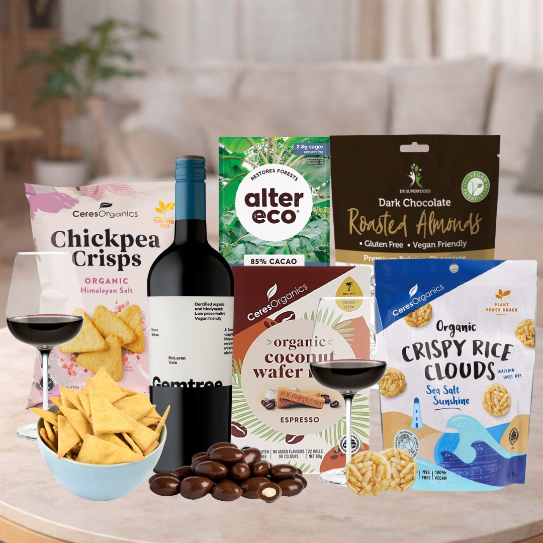 Organic Shiraz Wine Hamper with Gemtree