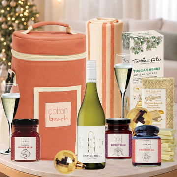 Festive Picnic by the Pink Beach Hamper