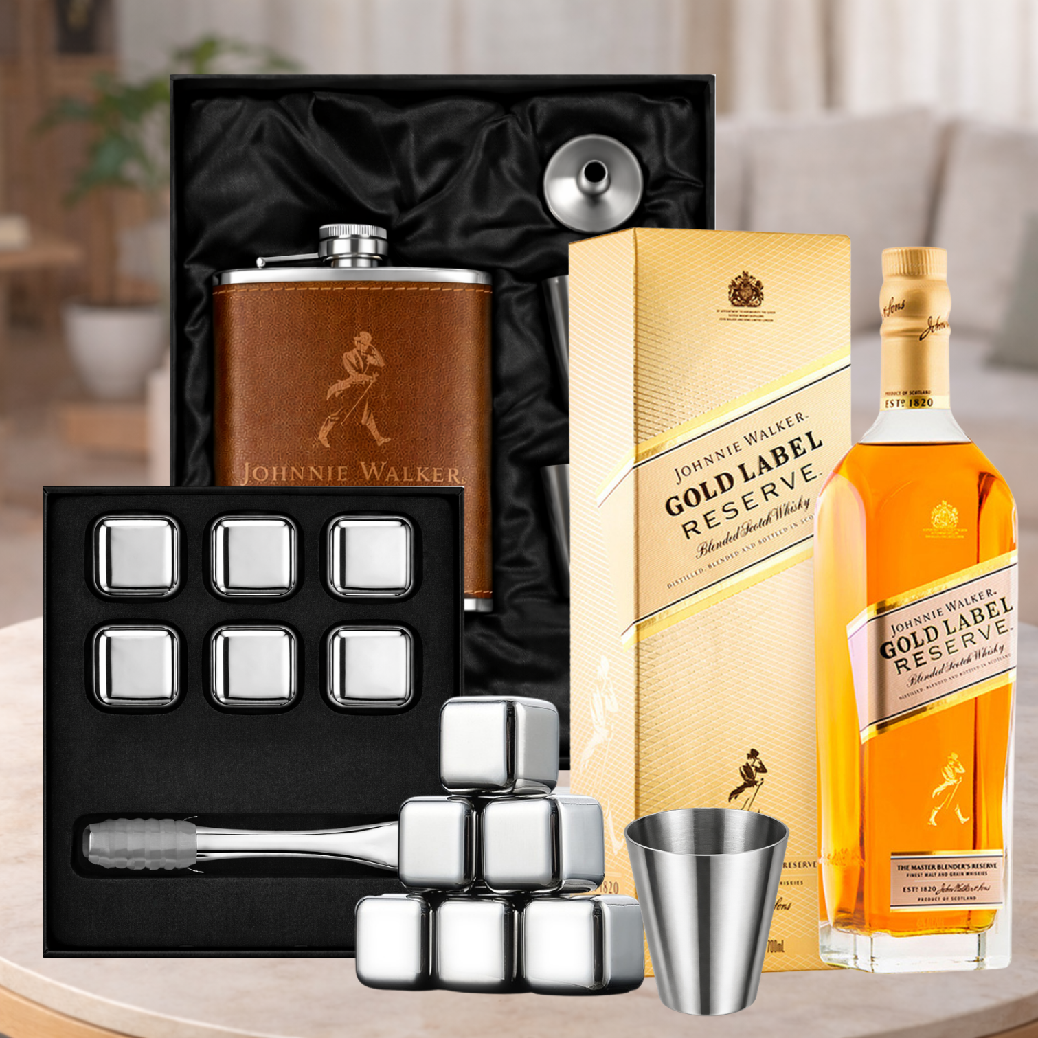 Premium Whisky Gift Hamper with Johnnie Walker Gold