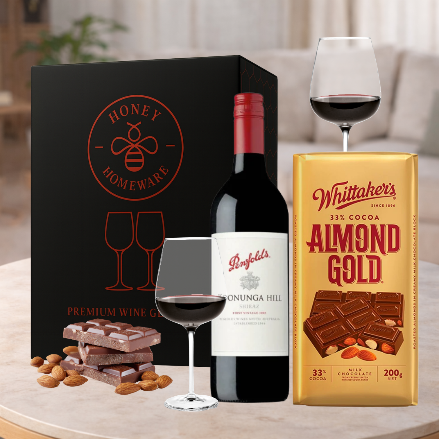 Wine Gift with Glass Set