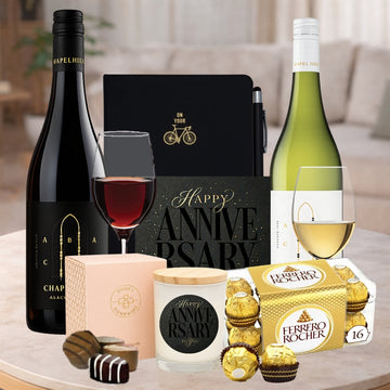 Red and White Wine Anniversary Gift Hamper