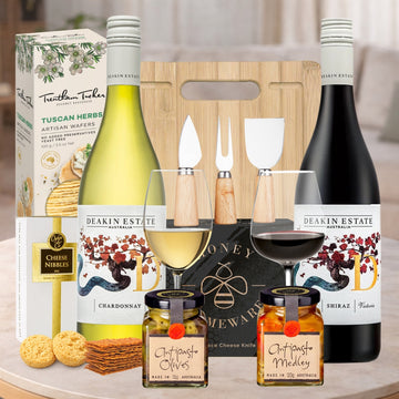 Red and White Wine Gift Hamper for Couples