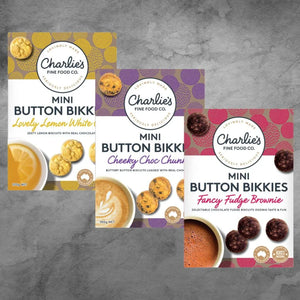 Charlie's Fine Food Co. Mini Button Bikkies 100g - Tastebuds
