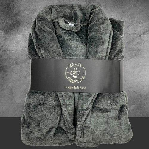 Honey Homeware Luxury Grey Bathrobe