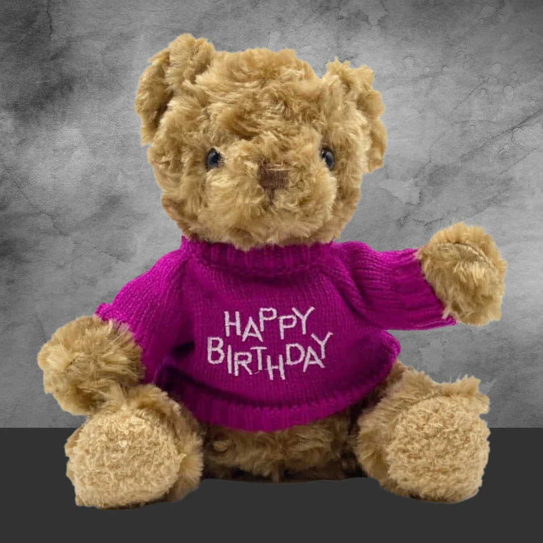 Happy Birthday Pink Teddy Bear - Tastebuds