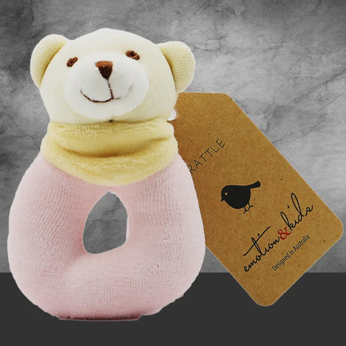 Emotion & Kids Pink Bear Rattle
