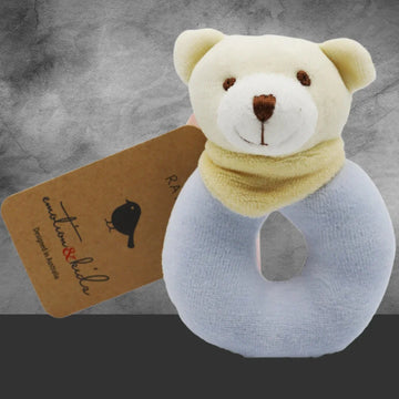 Emotion & Kids Blue Bear Rattle - Tastebuds