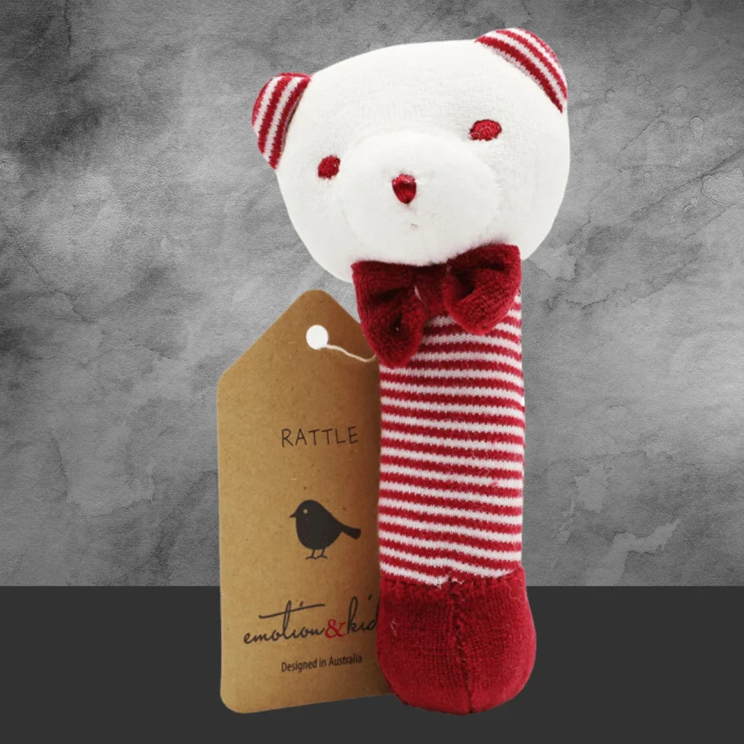 Emotion & Kids Red Bear Rattle - Tastebuds