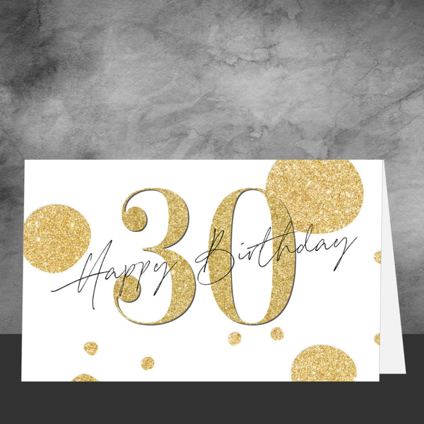 30th Birthday Greeting Card