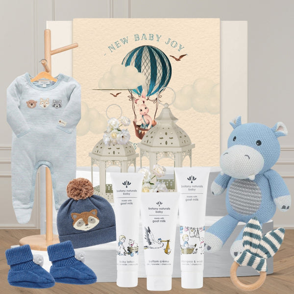 Baby Boy Snuggles Hamper