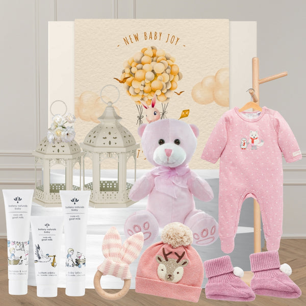 Baby Girl Snuggles Hamper