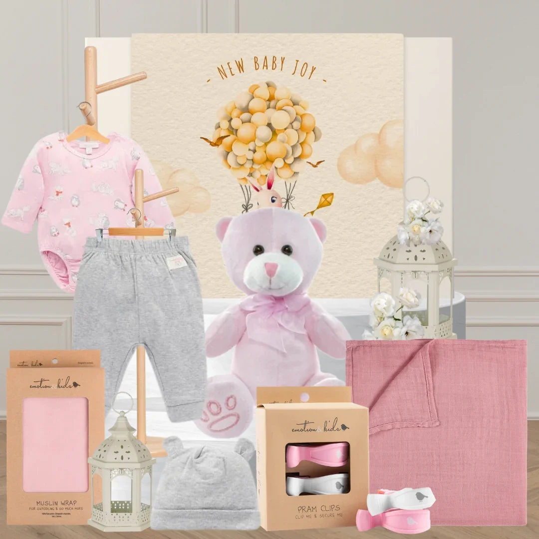 Happy 1st Birthday Baby Girl Hamper - Tastebuds