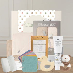 Neutral Baby Birthday Bathtime Hamper - Tastebuds