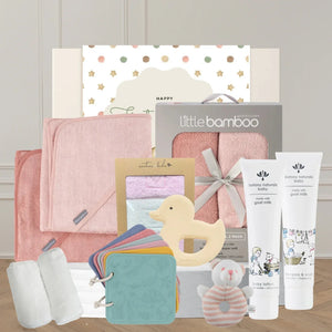 1st Birthday Baby Girl Bathtime Hamper - Tastebuds