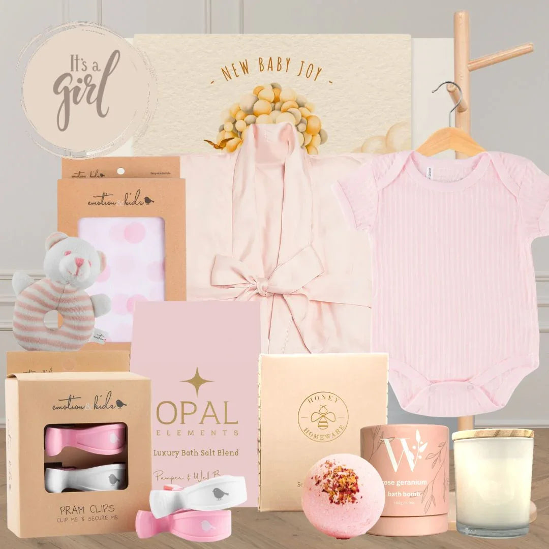 New Born Baby Girl Hamper - Tastebuds
