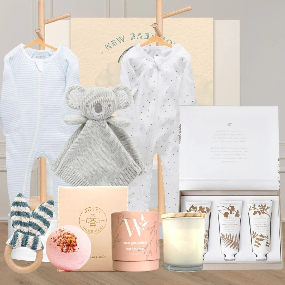 Pamper for Mum and Baby Boy Hamper - Tastebuds