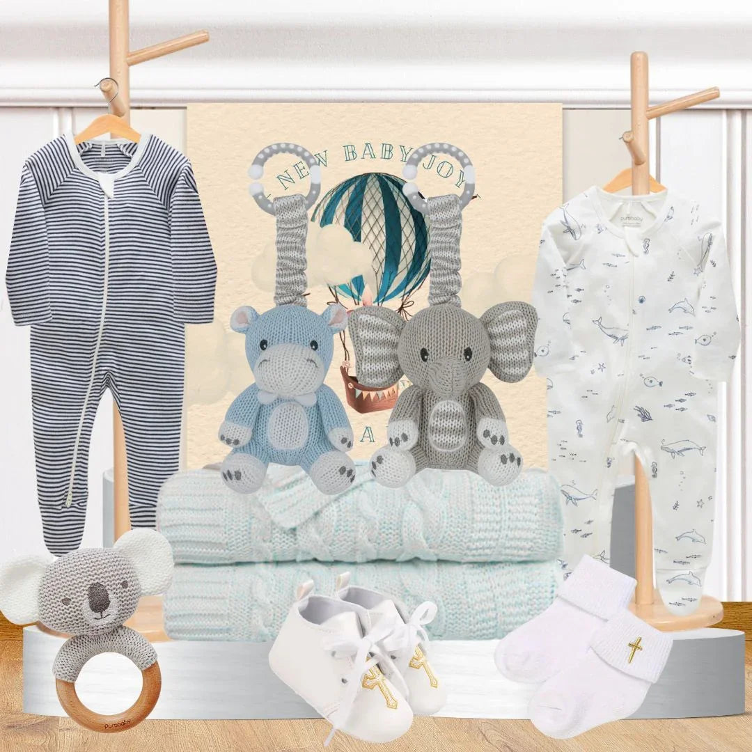 Baby Boy Christening Gift Hamper - Tastebuds