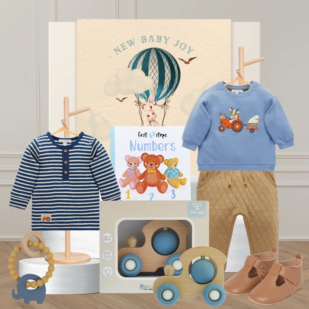 Baby's Blue Birthday Hamper - Tastebuds